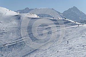 Ski slope on Kasprowy Wierch in Poland, Tatra mountains