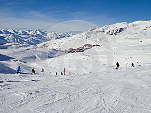 Ski slope at Les Menuires