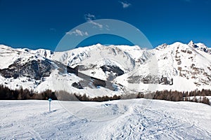 Ski slope in Livigno