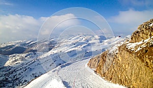 Ski slope mount Hermon