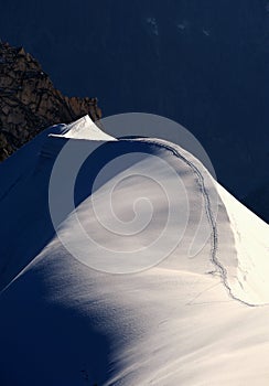 Ski Slope in Mountain