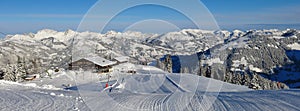 Ski slope on Mt Wispile, Gstaad