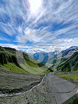 ski slope of the North Caucasus