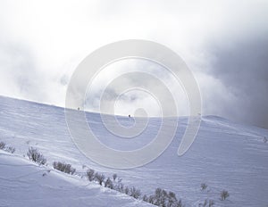 Ski slope in Rosa Khutor, Russia