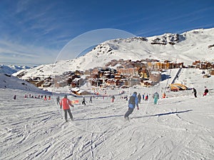 Ski slope at Val Thorens