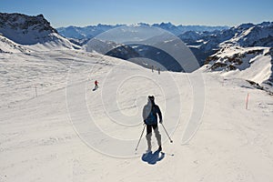 Ski slope in Valtournenche