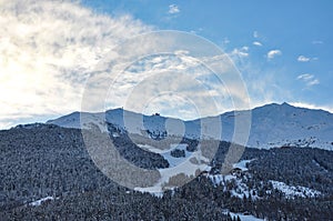 Ski slopes in Bormio resort