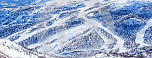 Ski slopes in Hemsedal