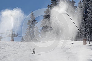 Ski slopes on Kopaonik mountain Serbia