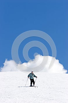 Ski slopes of Pradollano ski resort in Spain