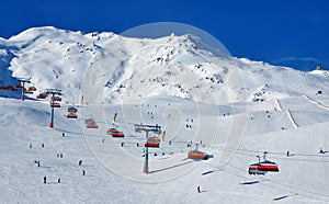 Ski slopes Solden photo