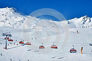 Ski slopes Solden photo