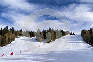 Ski slopes in Val Malenco