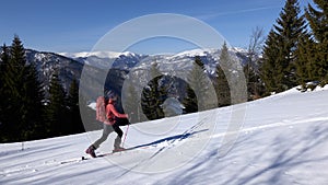 Lyžařské túry na Koncitě, Velká Fatra, Liptov, Slovensko