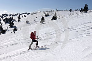 Ski Touring on Krizava, Little Fatra, Turiec Region, Slovakia