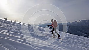 Ski Touring on Lysec, Great Fatra, Turiec Region, Slovakia