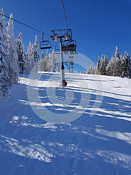 Ski tracks Kope, Slovenia