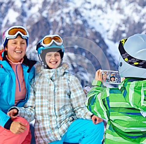 Ski, winter, snow, skiers, sun and fun