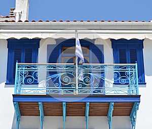 Skiathos Greek Island House Facade