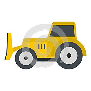Skid steer loader icon isolated