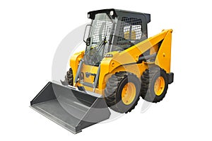 Skid steer loader, side view