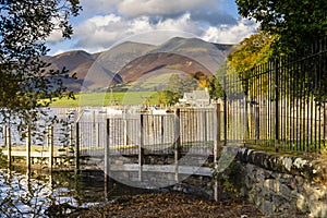 Skiddaw from Derwent water near Keswick photo