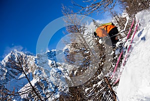 Skier in air