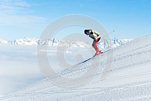 Skier downhill