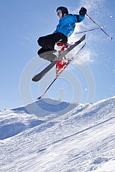 Skier in a jump