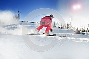 Skier man down