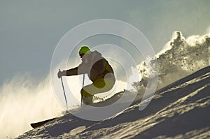 Skier on the mountain