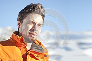 Skier portrait