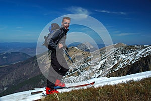 Skier portrait