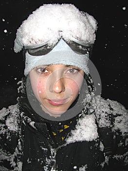 Skier portrait