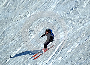 Skier on the slope