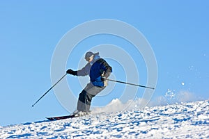 Skier on the slope