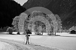 Skier in val di vizze photo