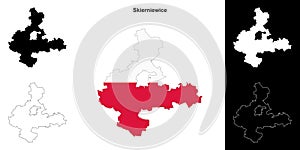 Skierniewice outline map
