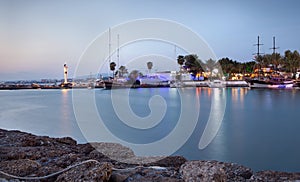 Skiers going down the nunny slope