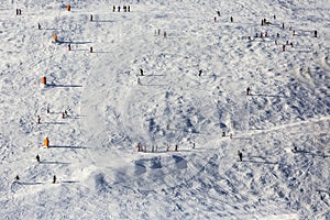 Skiers on the Slope