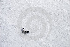 Skiers on the trail