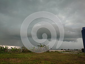 Skies before arrival the rain