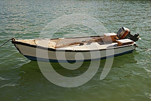 Skiff in Tel Aviv Harbour