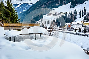 Skii resort Ischgl in Austria. photo