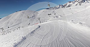 Skiing in the Alps