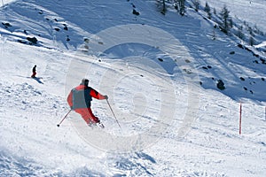 Skiing in Alps