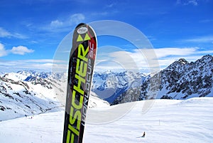 Skiing in the Alps