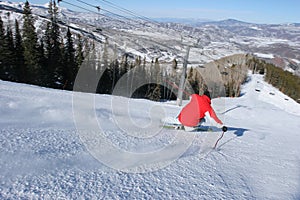 Skiing in Aspen, Colorado photo