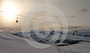 Skiing in the Canadian Rockies