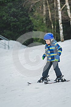 Skiing for the first time